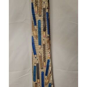 Vintage Novelty Neck Tie Pencil Paper Steven Harris Teacher's Tie Collection
